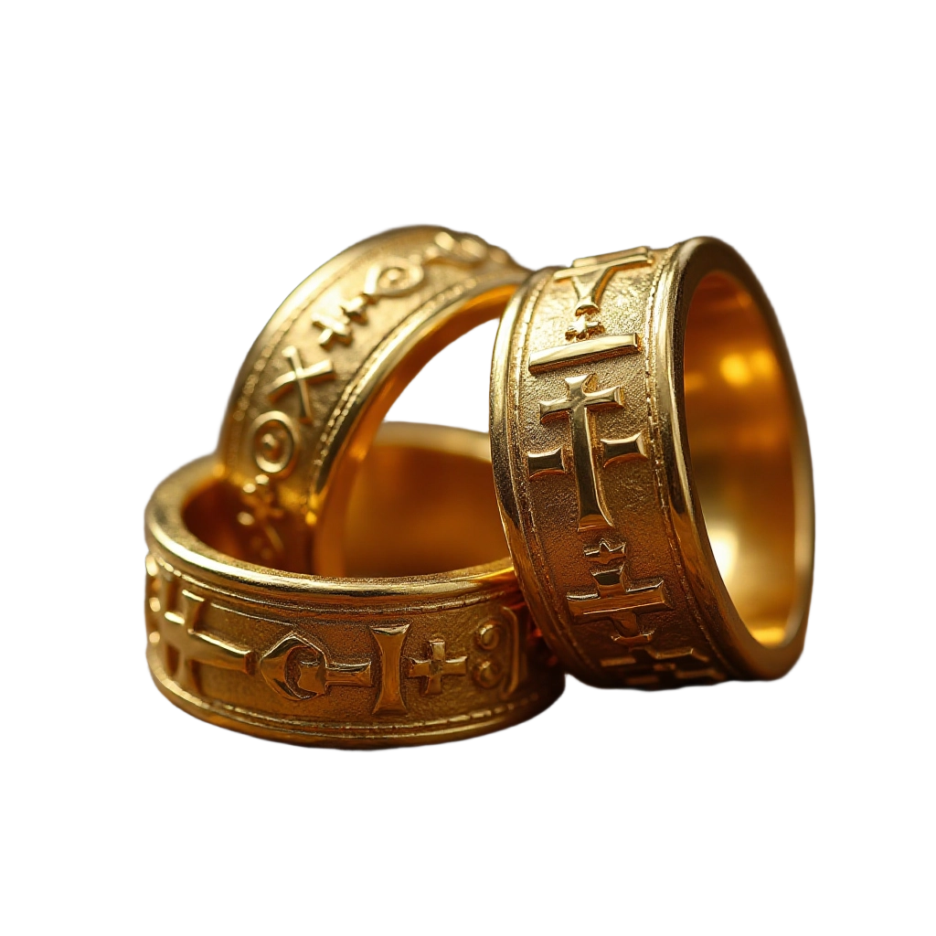 Golden Rings with Symbols