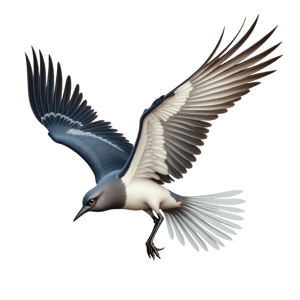 Soaring Blue Bird