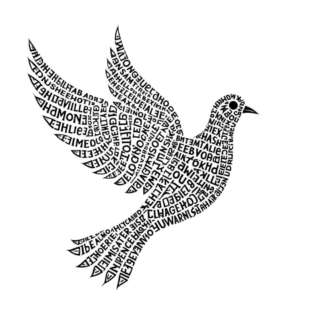 Typography Dove