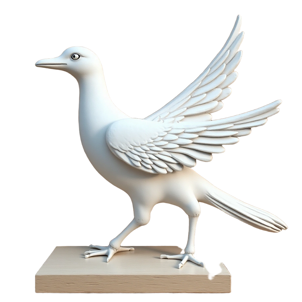 White Bird Sculpture