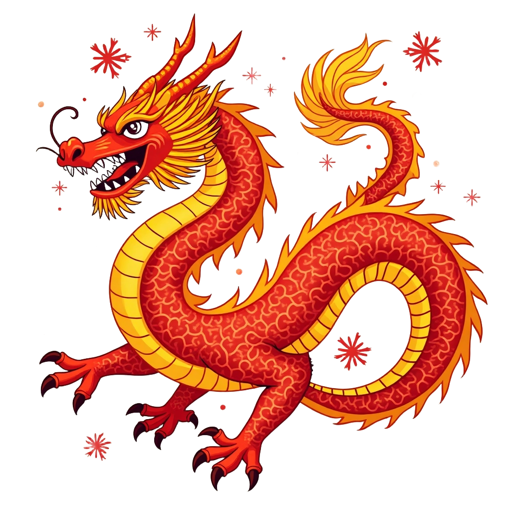 Traditional Chinese Dragon Illustration