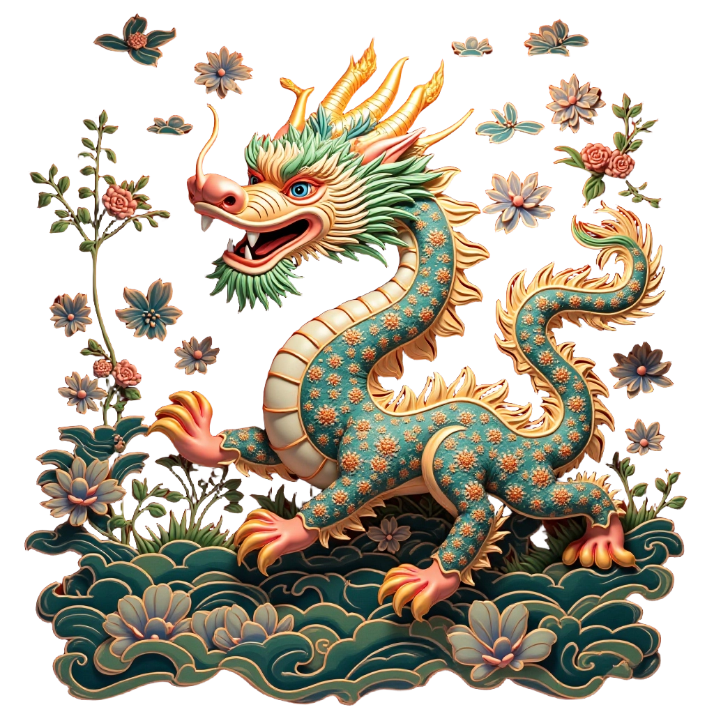 Oriental Dragon in Bloom