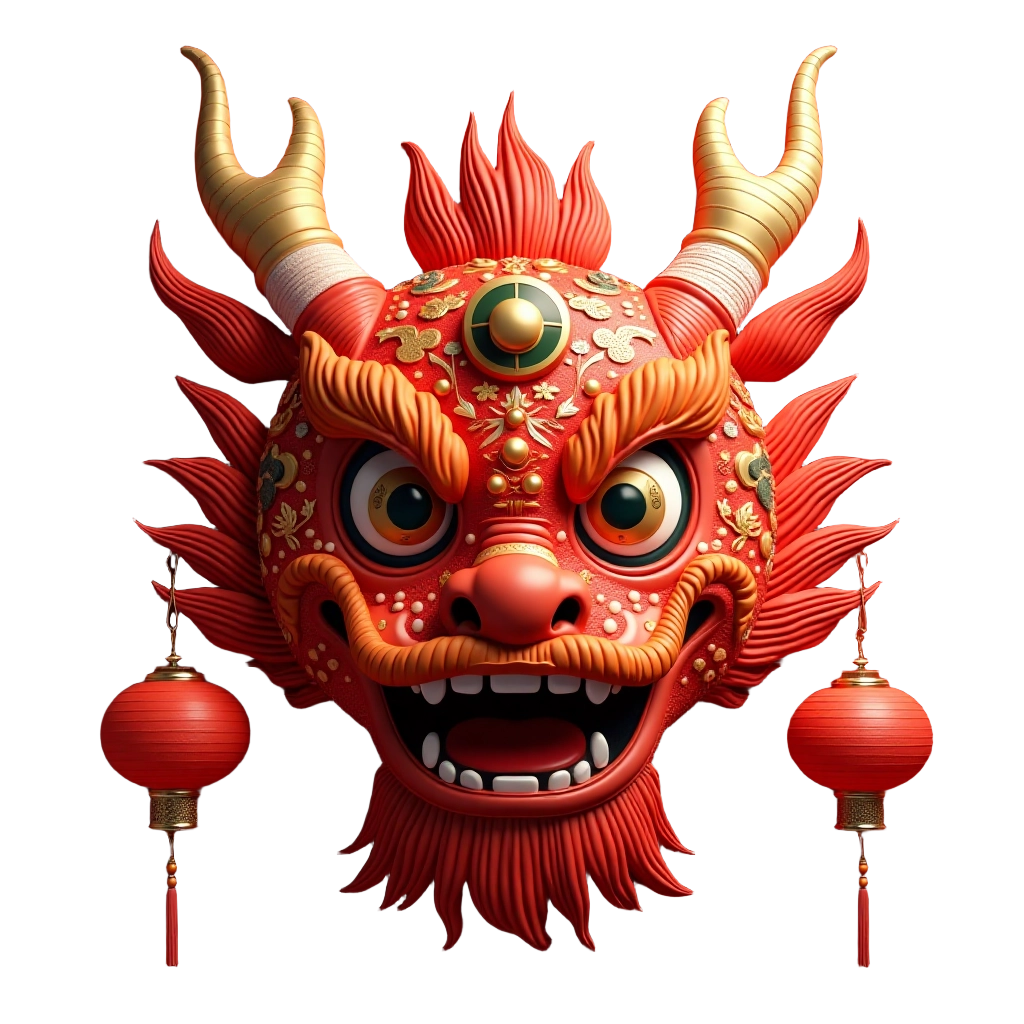 Traditional Chinese Dragon Head