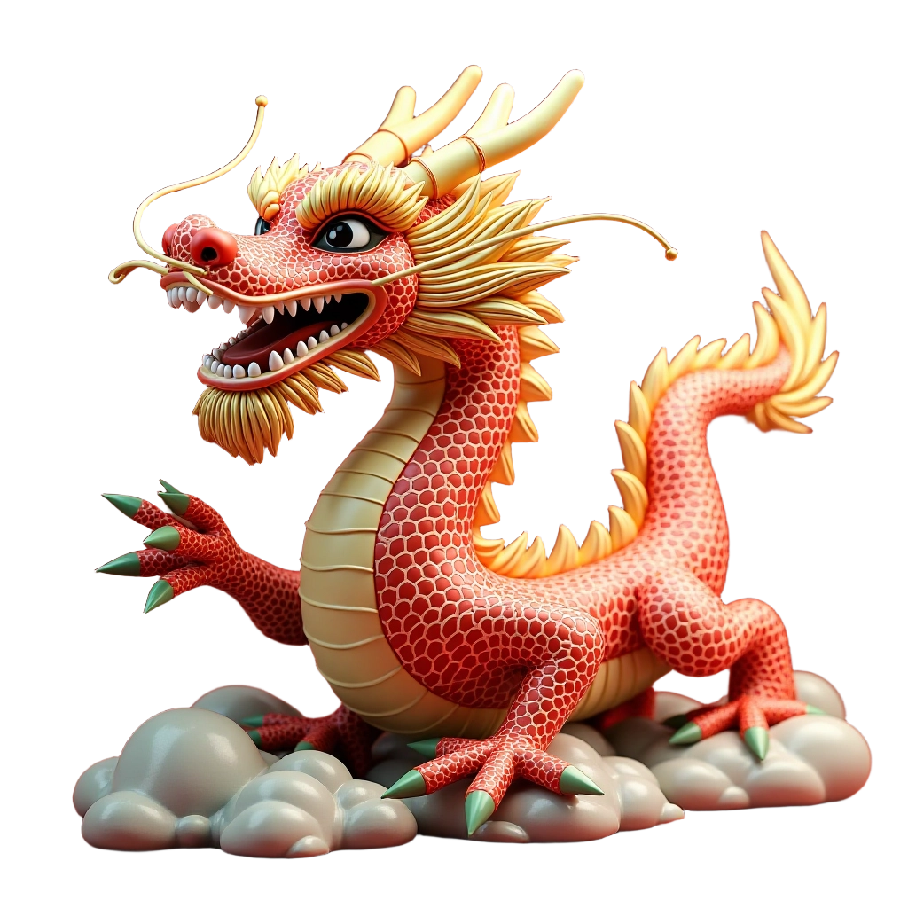 Traditional Chinese Dragon Sculpture