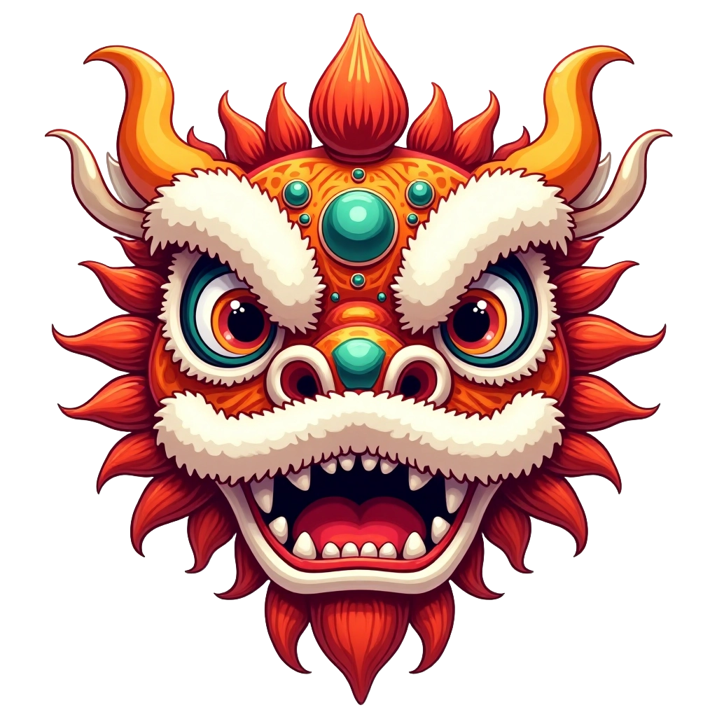 Fiery Dragon Head