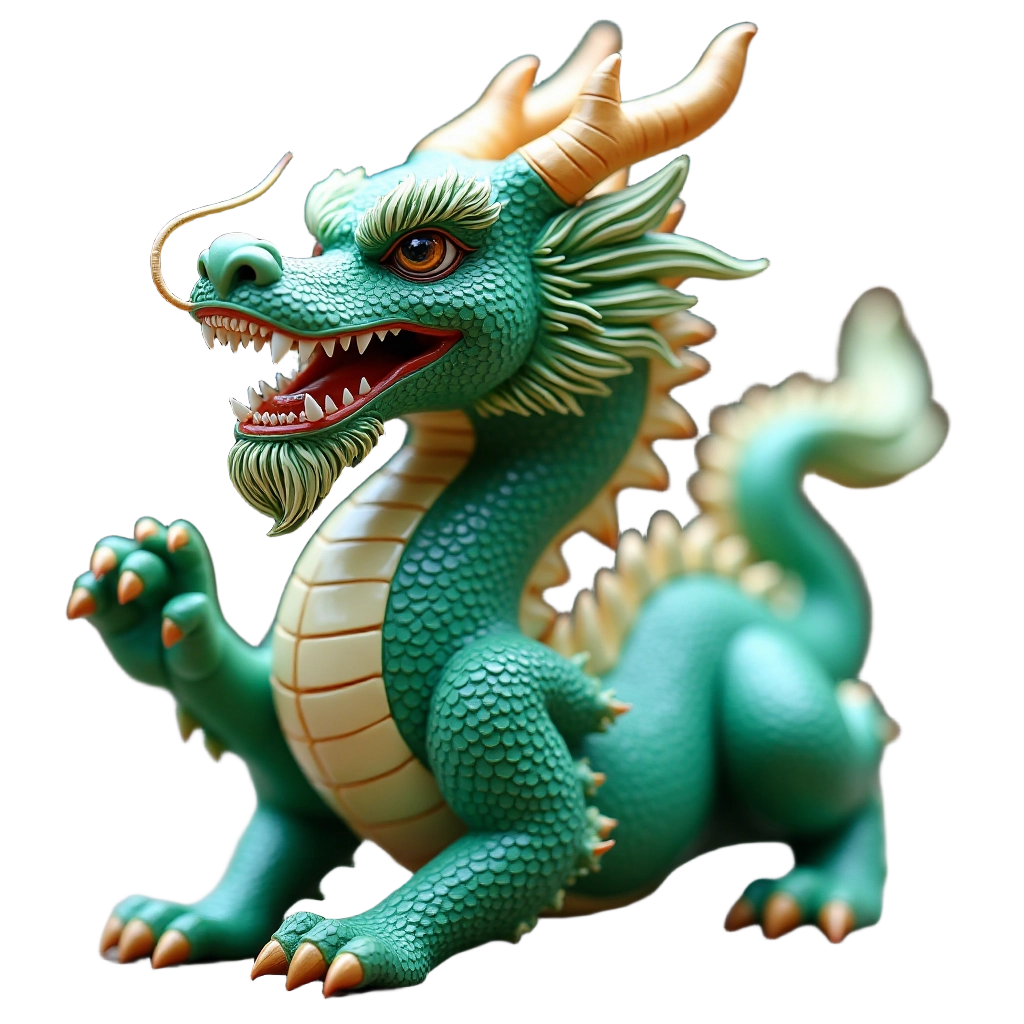 Green Dragon Sculpture