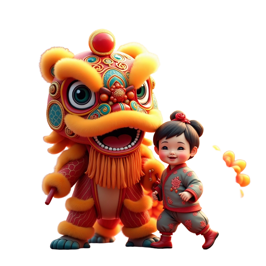 Joyful Lion Dance Celebration