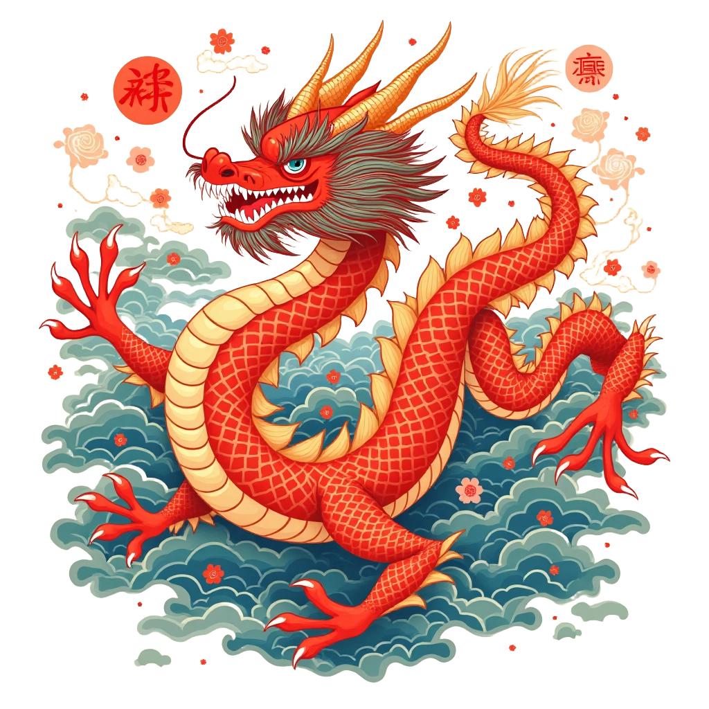 Traditional Chinese Dragon Art