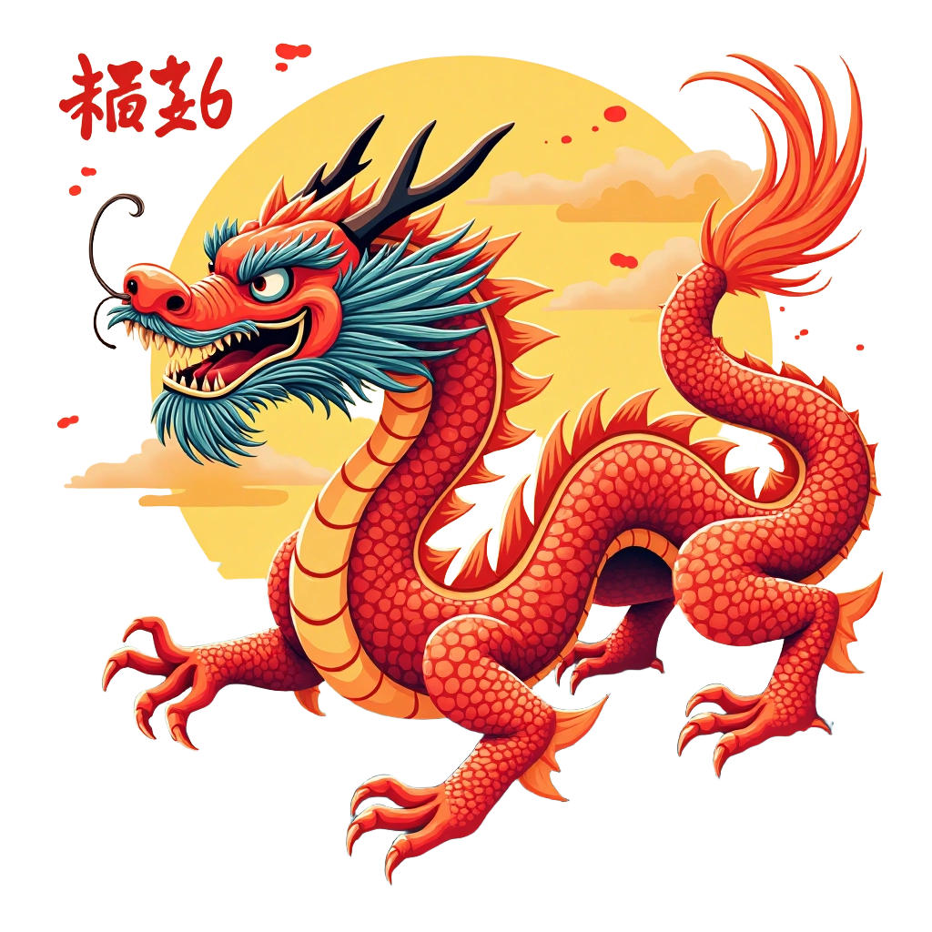 Traditional Chinese Dragon Illustration