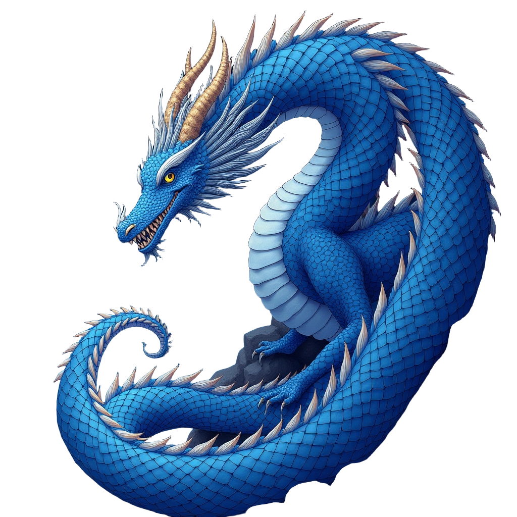 Blue Dragon Illustration