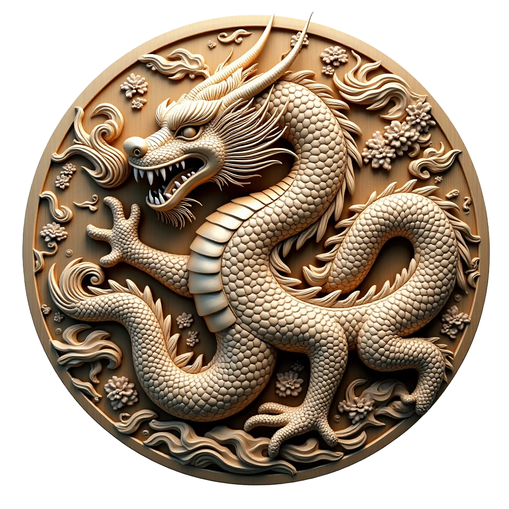 Carved Dragon Emblem