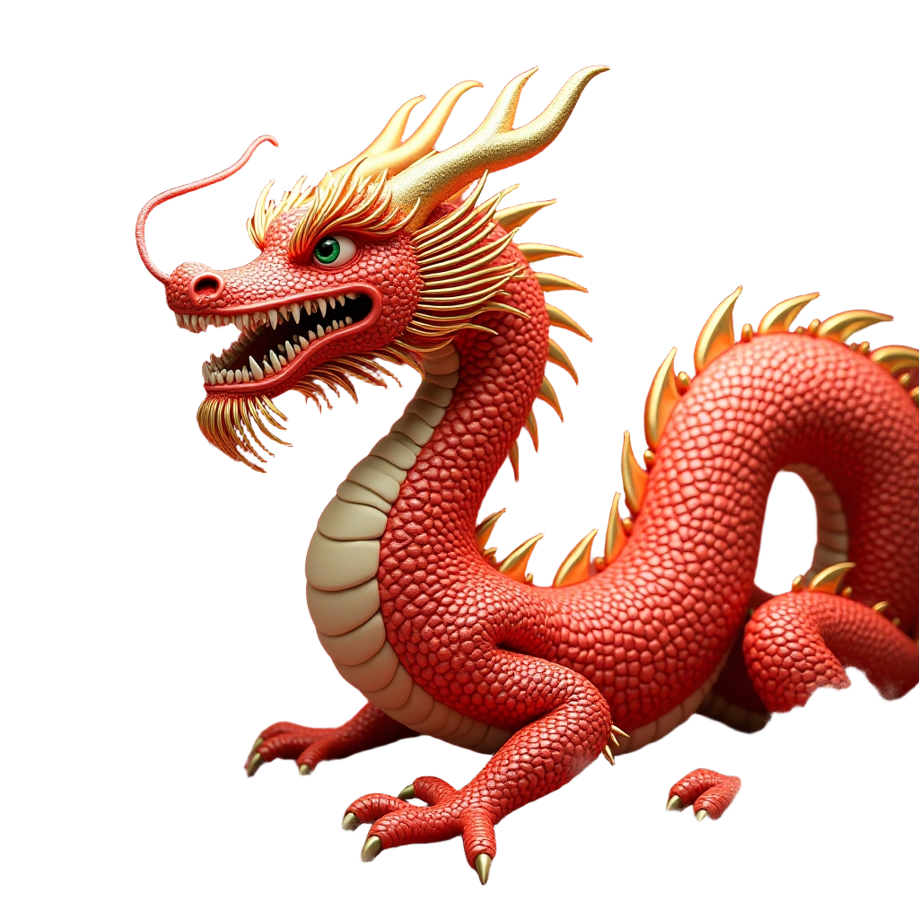 Majestic Red Dragon