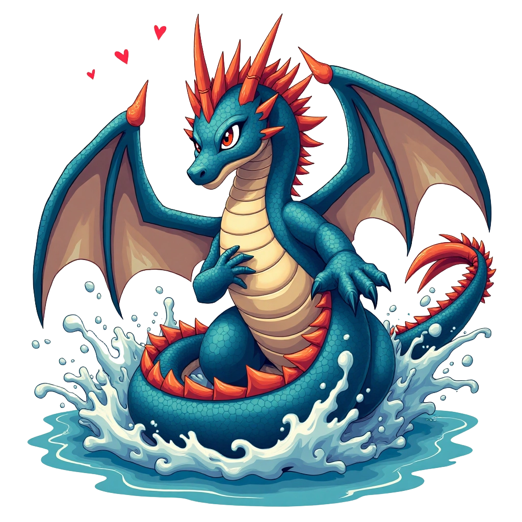 Sapphire Splash Dragon