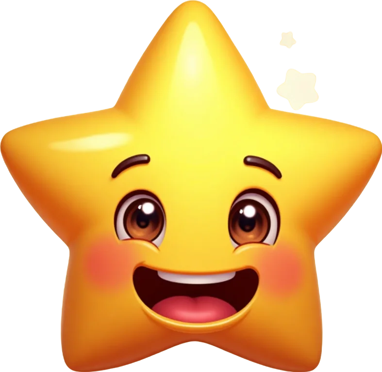 Happy Star Emoji