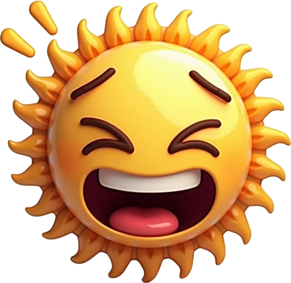 Laughing Sun Emoji