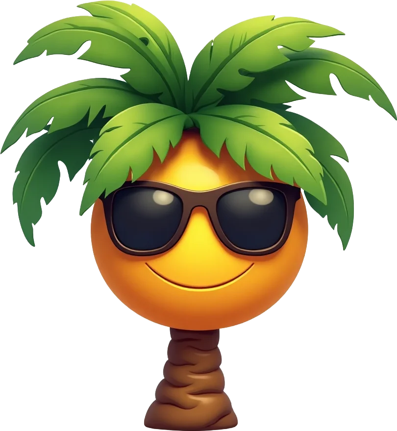 Cool Palm Tree Emoji