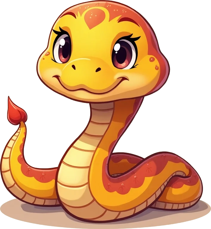 Cute Cartoon Snake