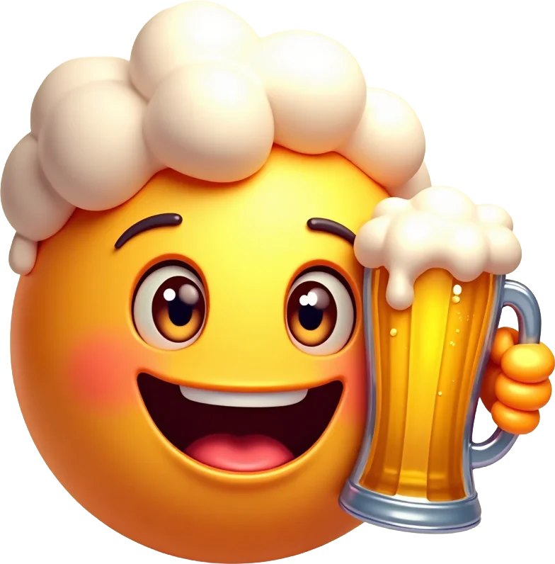 Happy Beer Emoji