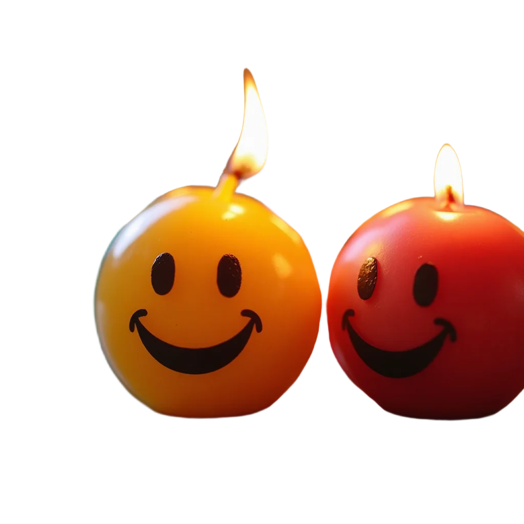 Smiley Face Candles