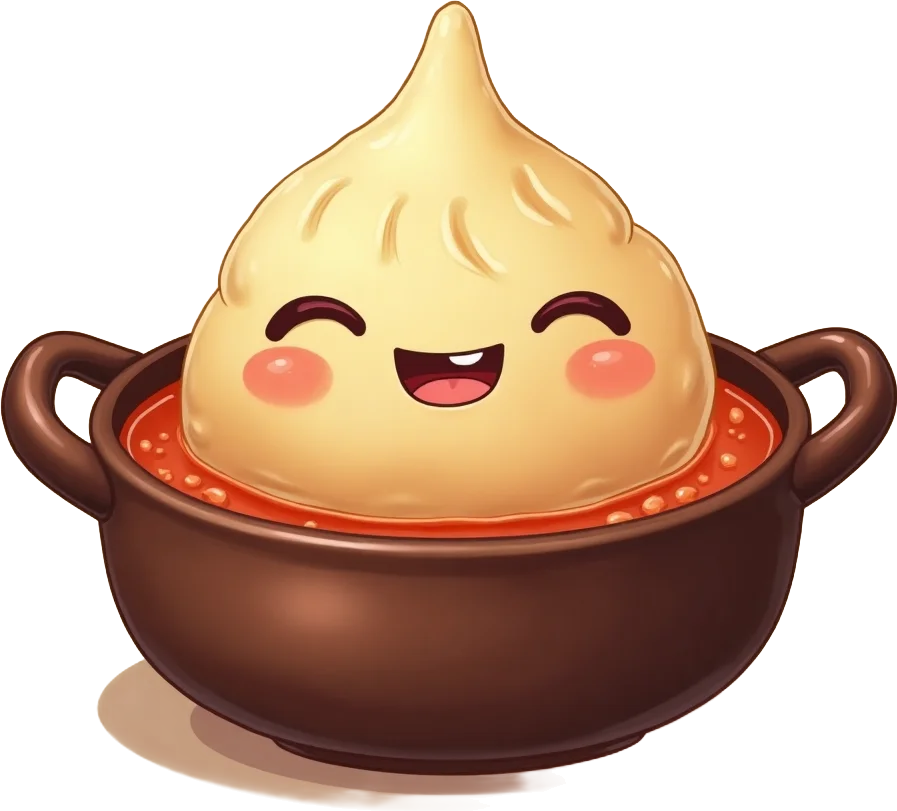 Happy Dumpling in Soup