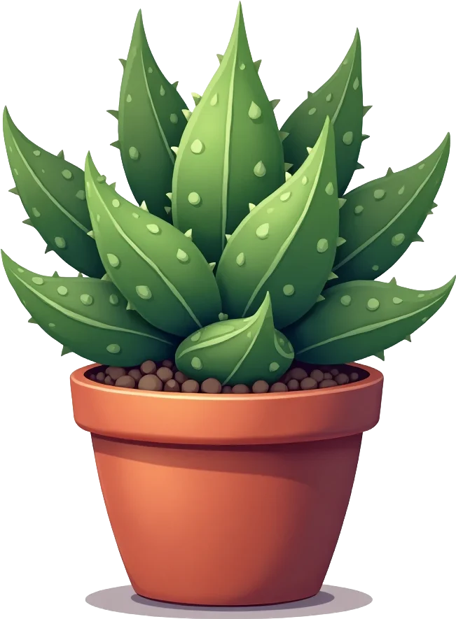 Potted Aloe Vera Plant