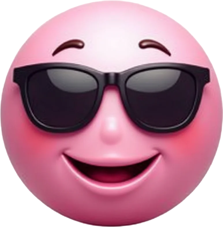 Cool and Smiling Emoji