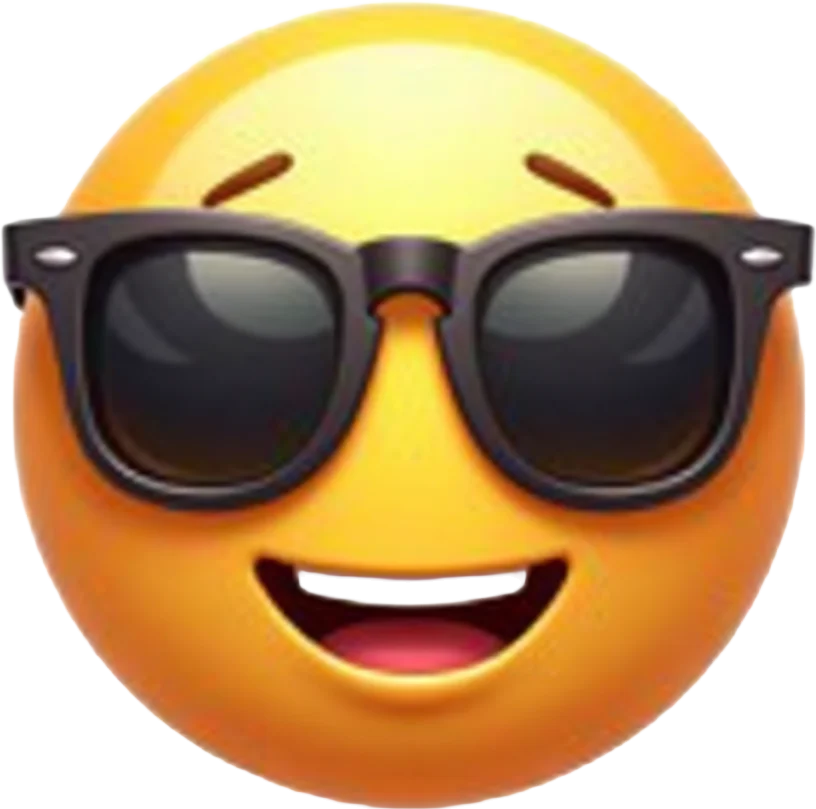 Cool Emoji with Sunglasses