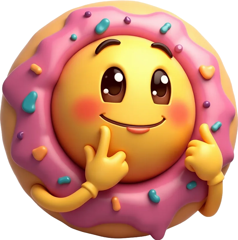 Cute Donut Emoji