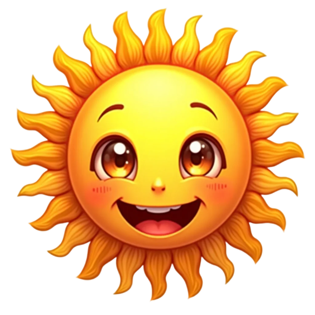 Happy Sun Emoji