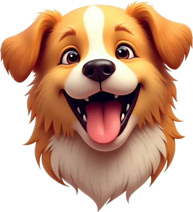 Happy Cartoon Dog