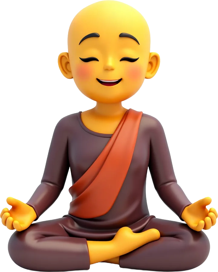 Meditating Monk Emoji