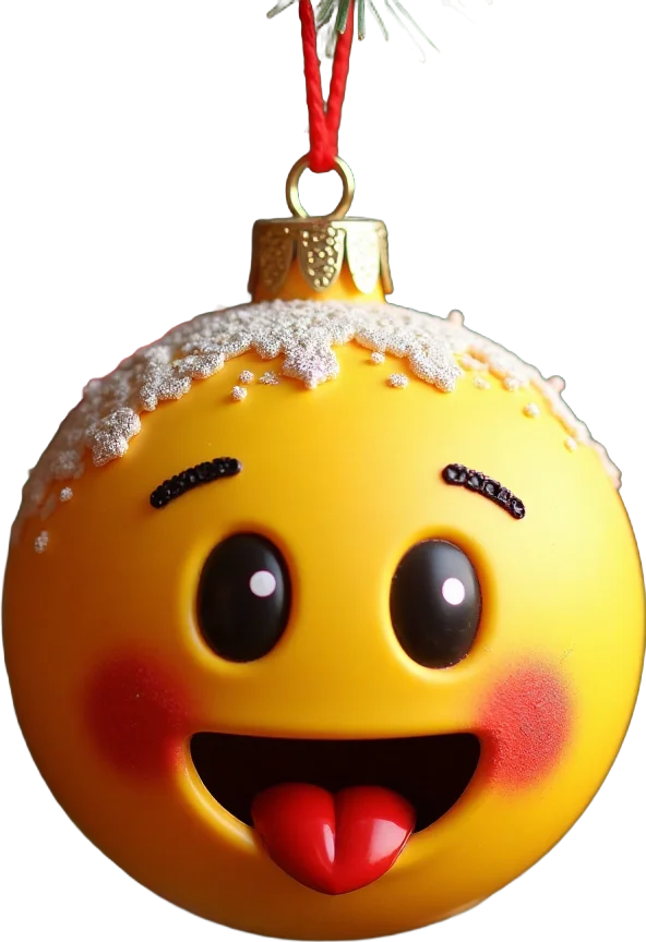 Festive Emoji Ornament