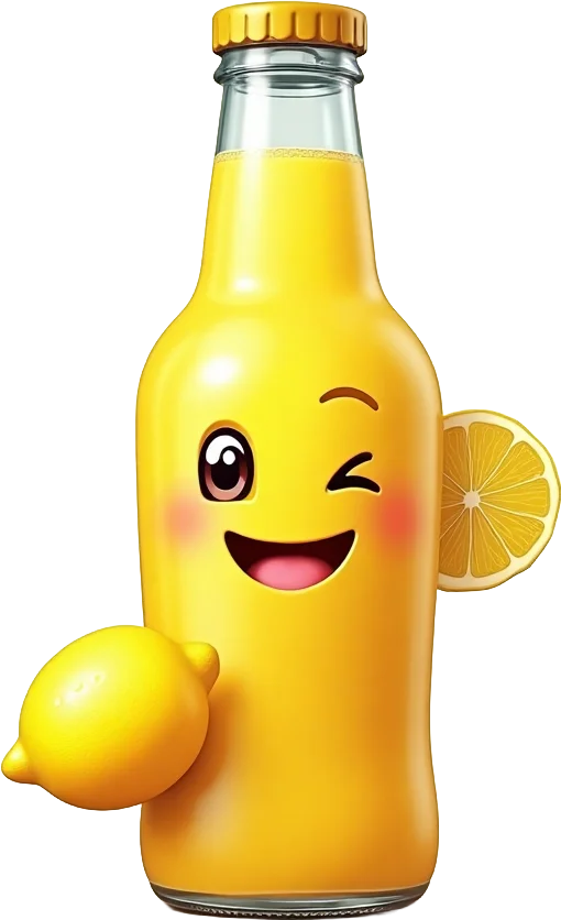 Winking Lemonade Bottle