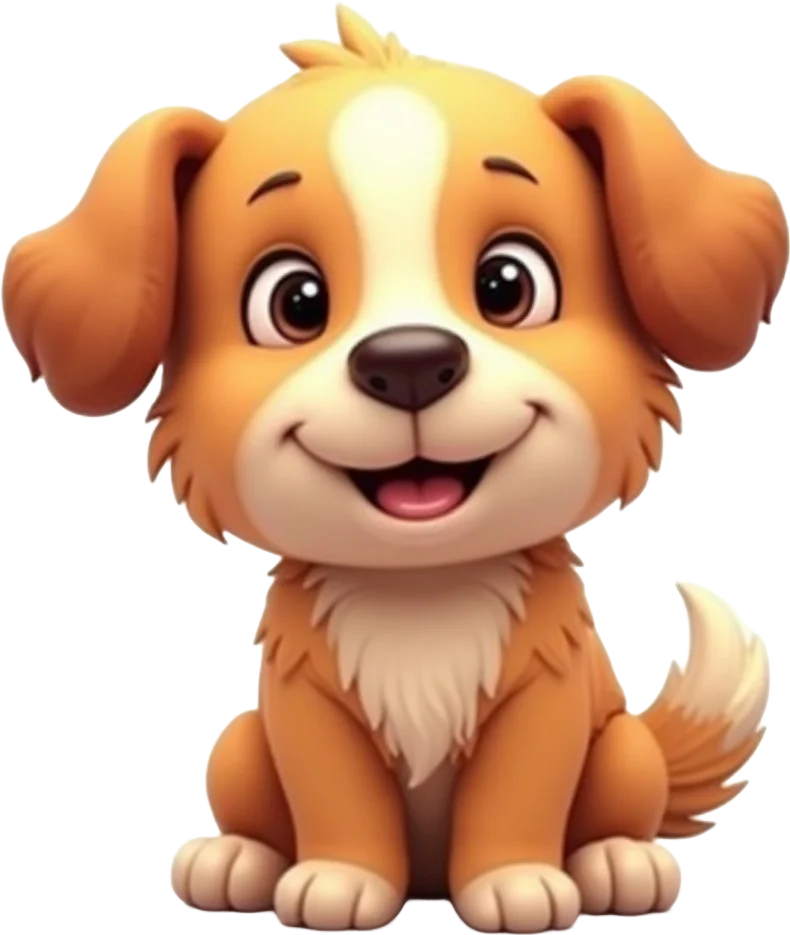 Cute Cartoon Puppy