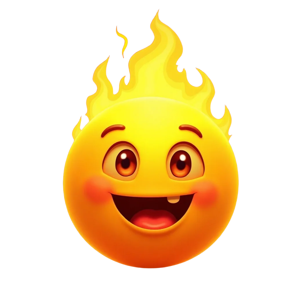 Flaming Smiley Emoji