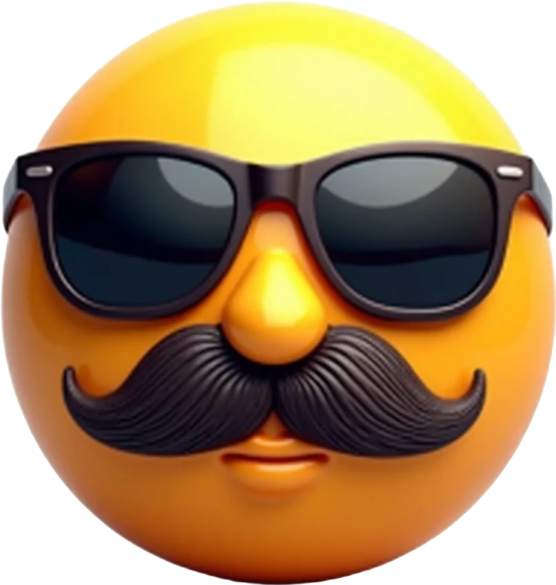 Cool Mustache Emoji