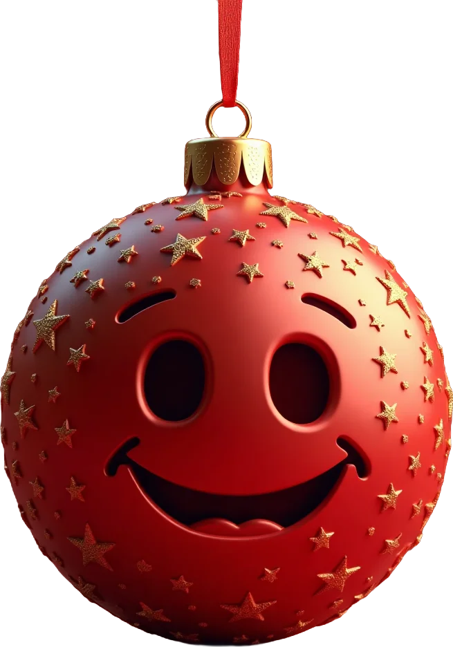 Festive Smiley Ornament