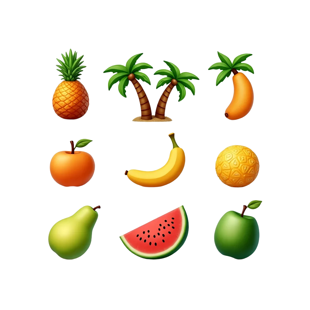 Tropical Fruit Icons