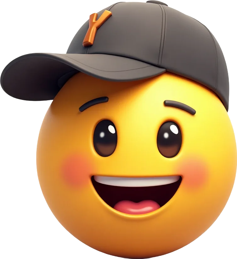 Happy Emoji with Cap