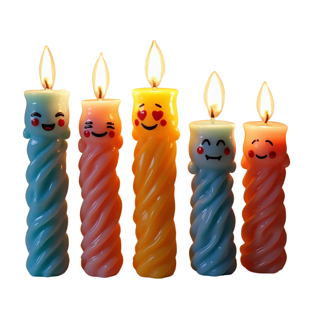 Smiling Candle Characters