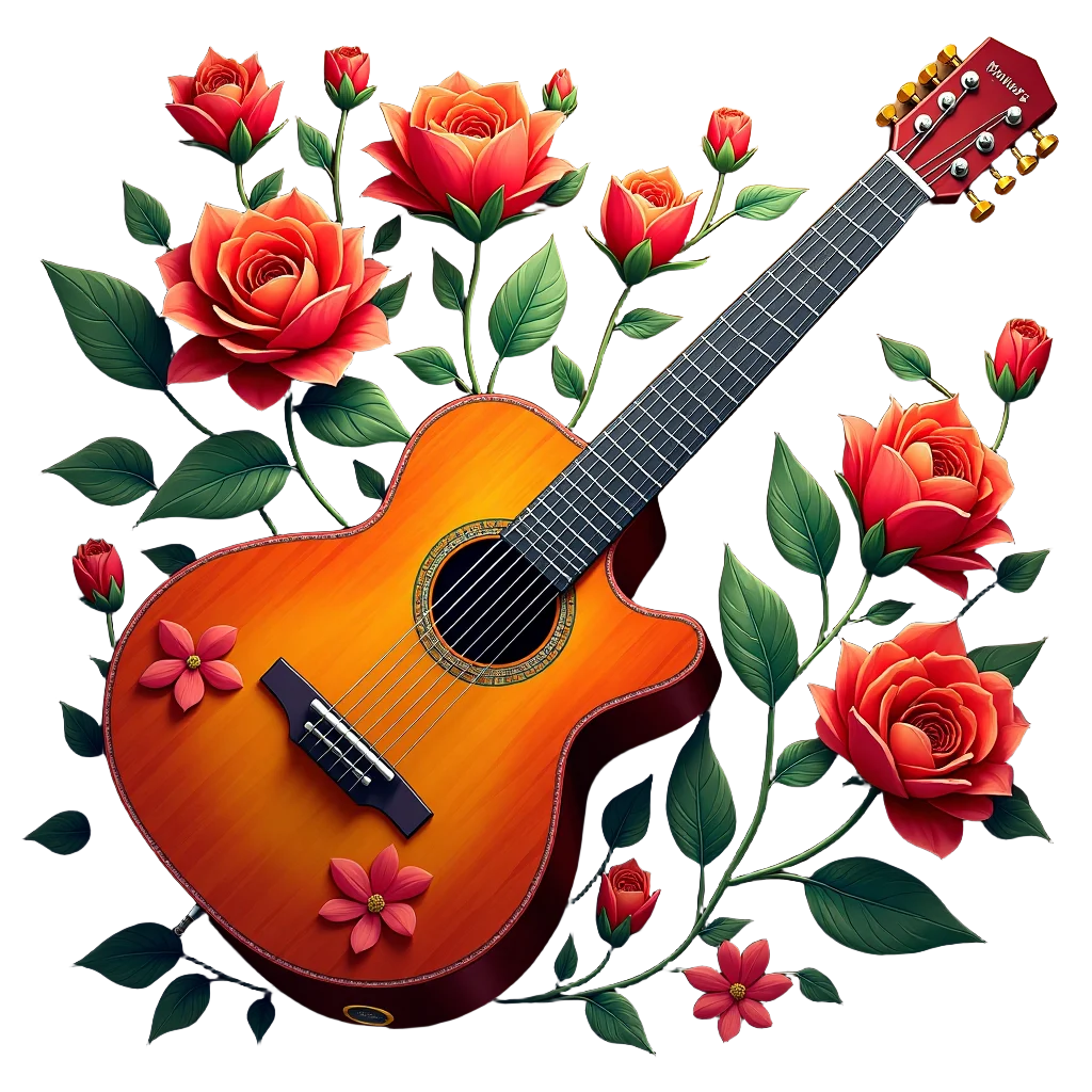 Guitar and Roses