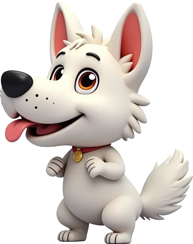 Happy Cartoon Dog