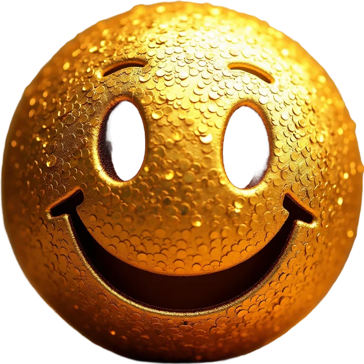 Golden Smiley Face