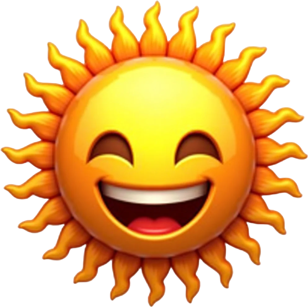 Happy Sun Emoji