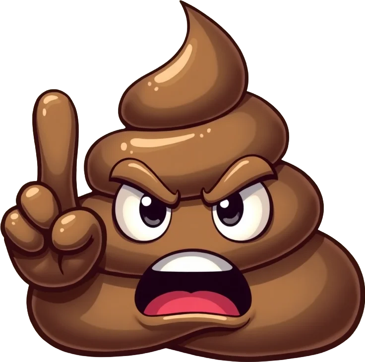 Angry Poop Emoji