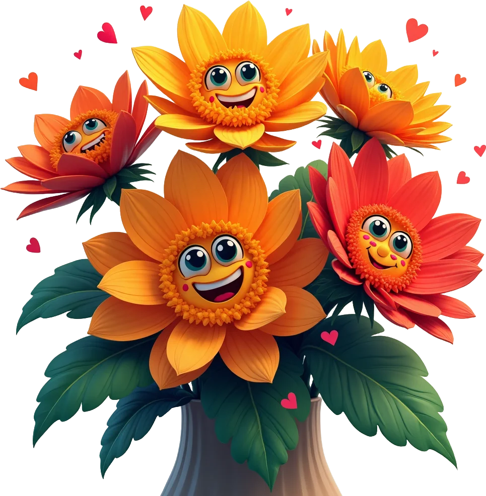 Happy Flower Friends