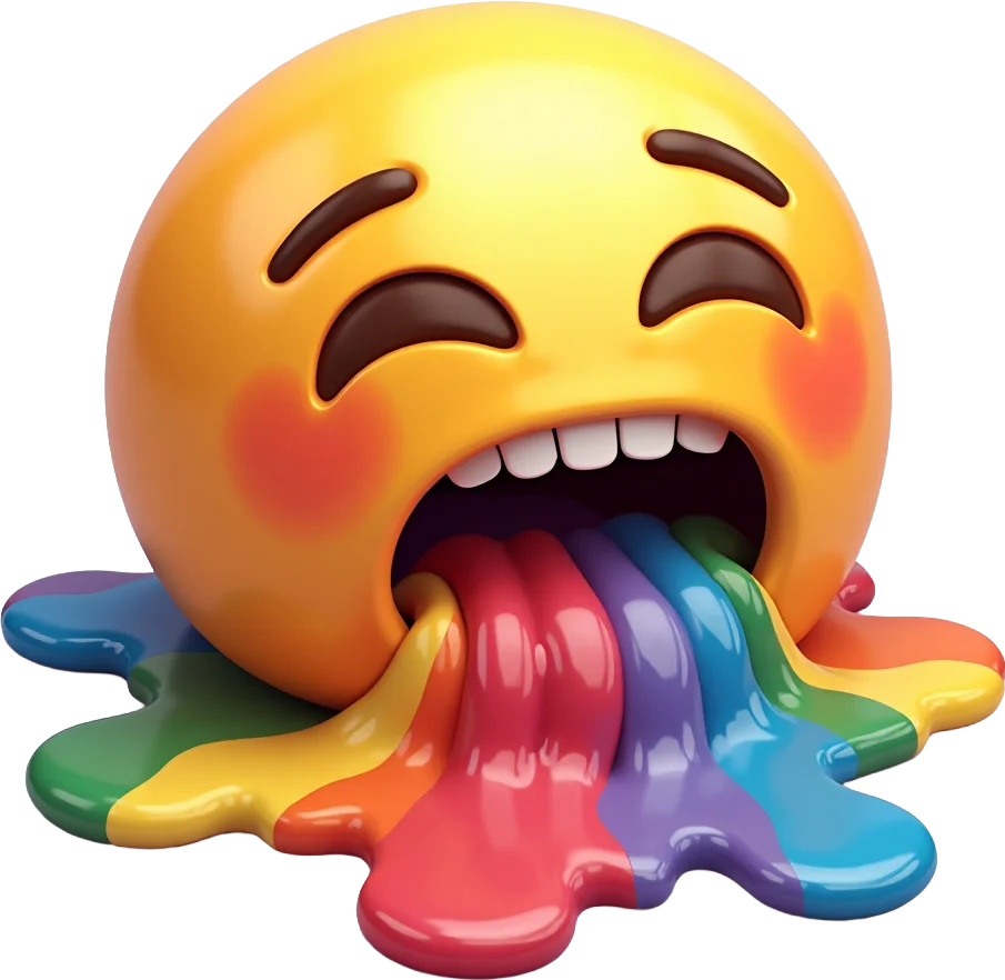 Rainbow Vomit Emoji