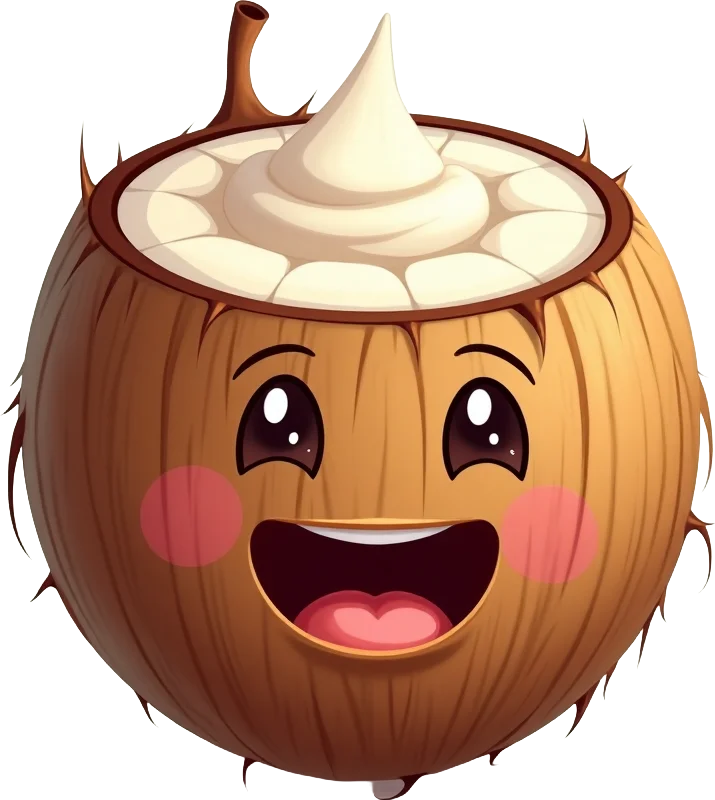 Happy Coconut Mascot