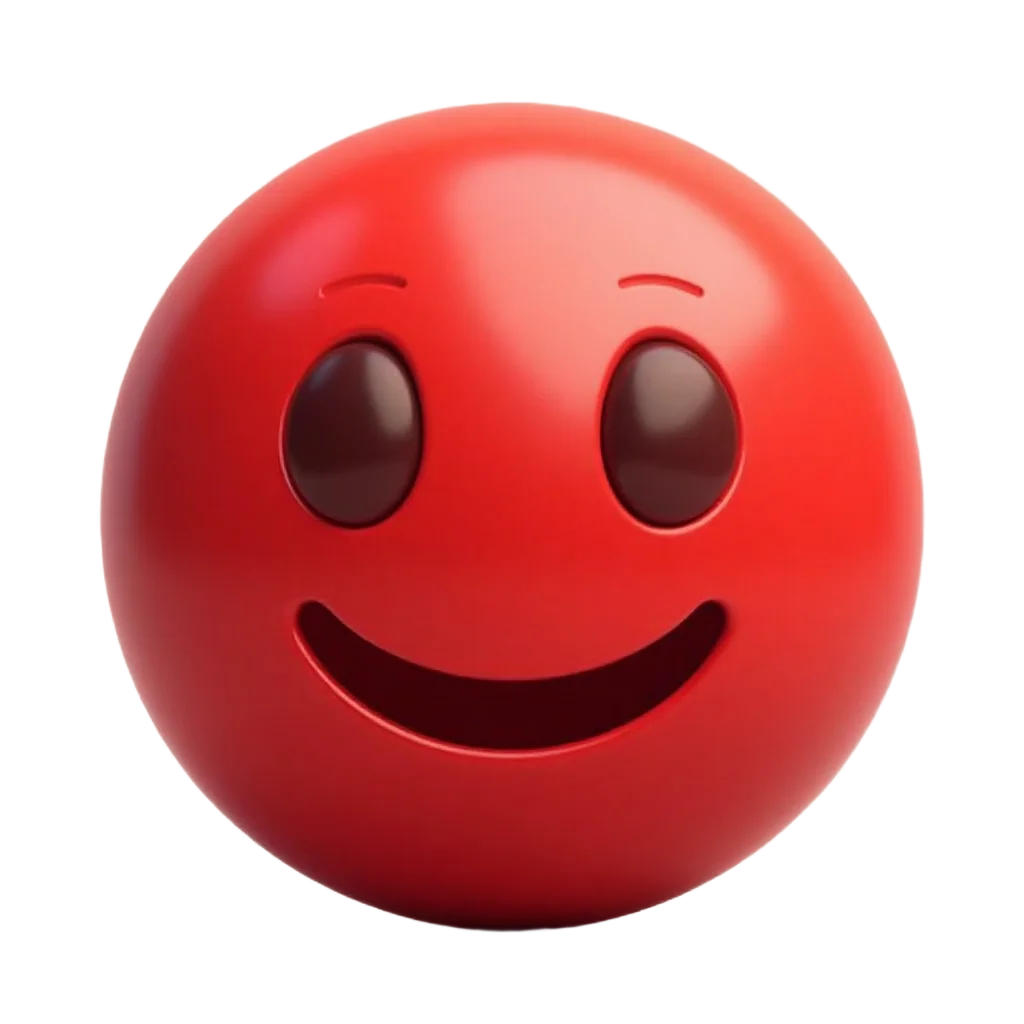 Happy Red Emoji