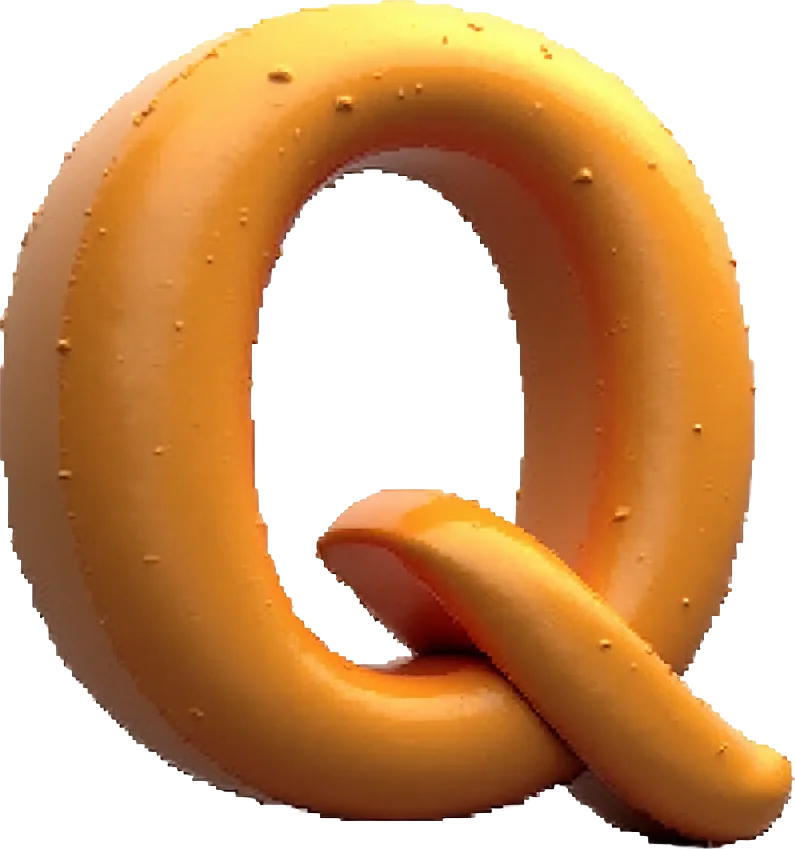 Golden Letter Q